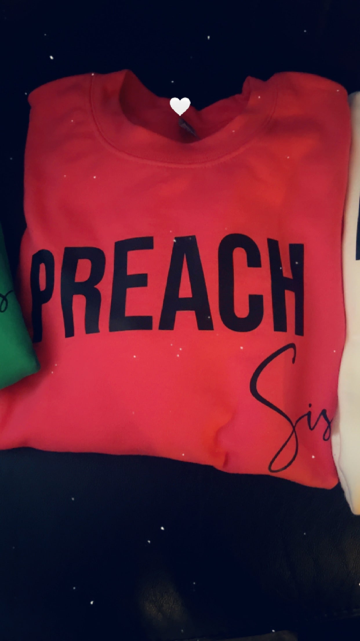 Preach Sis Black Logo Hoodie