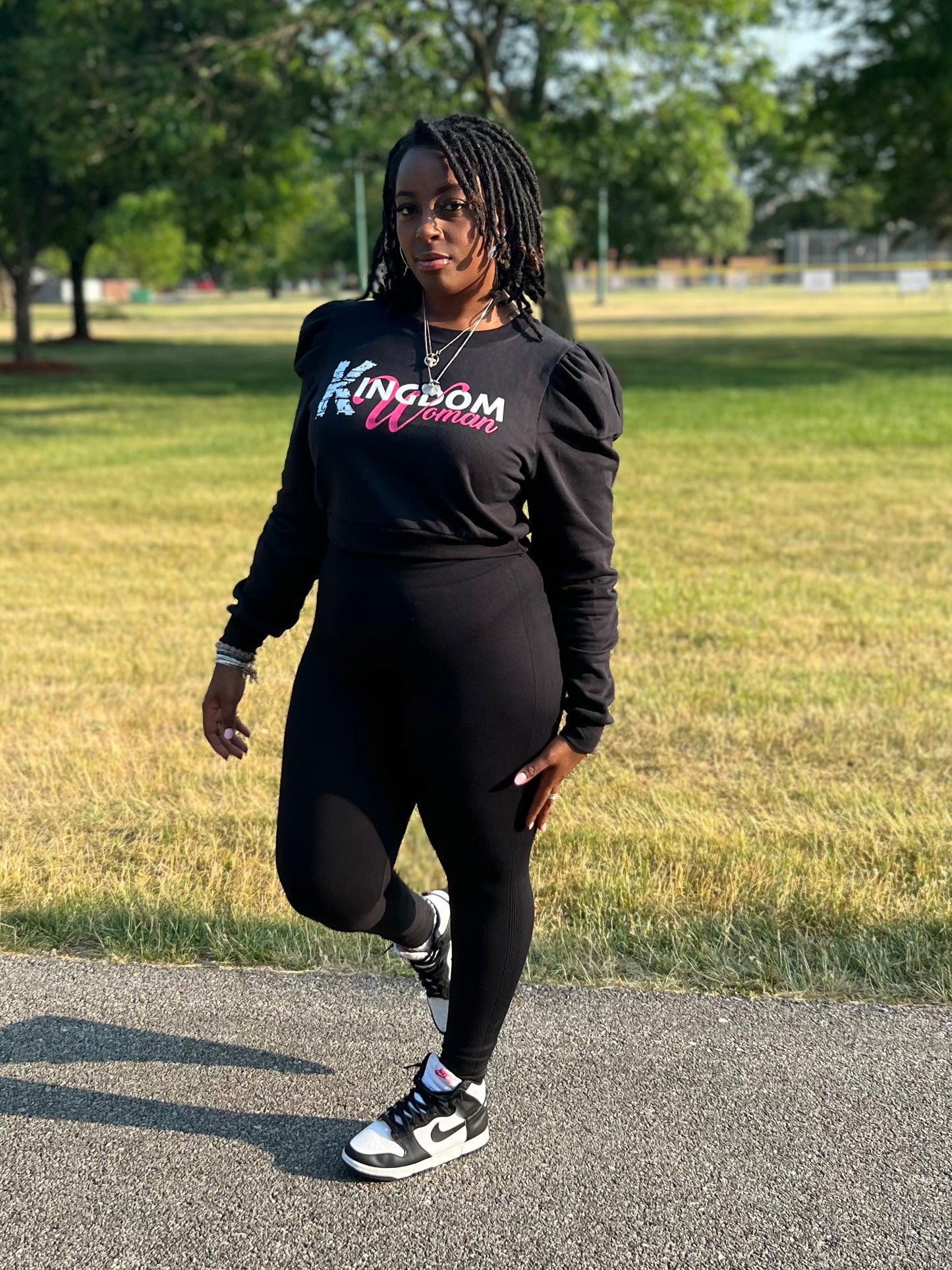 Puff Shoulder Kingdom Woman Hoodie