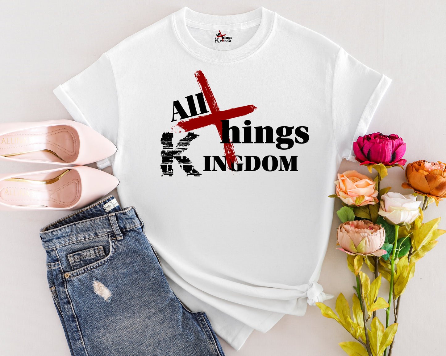 All Things Kingdom Black Logo Short-sleeve t-shirt