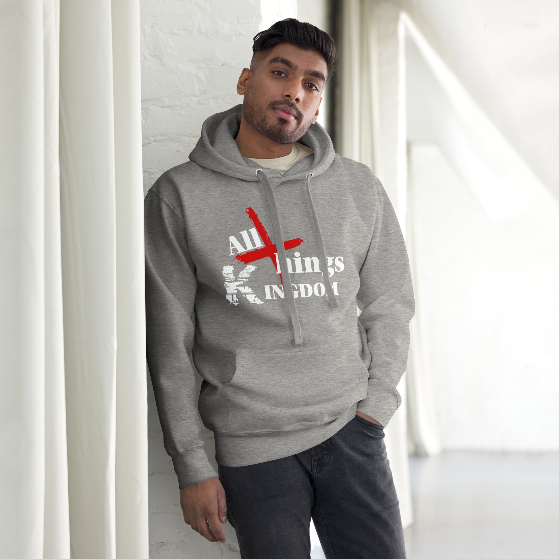 All Things Kingdom WHT logo Hoodie - AllThingsKingdom